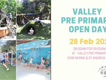 VALLEY OPEN DAY: 28 Feb 2020